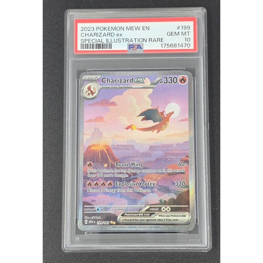 2023 Pokemon 151 Charizard ex Special Illustration Rare 199/165 PSA 10 Gem Mint
